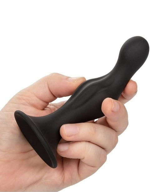 Silicone Anal Ripple Plug Kit (3 Piece) - Black