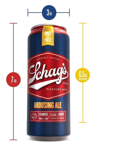 Schag’s Arousing Ale Beer Can Stroker - Frosted