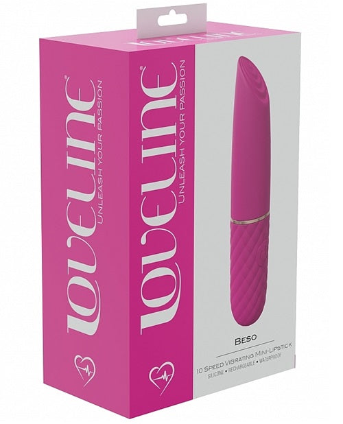 Beso - 10 Speed Vibrating Mini-Lipstick - Pink