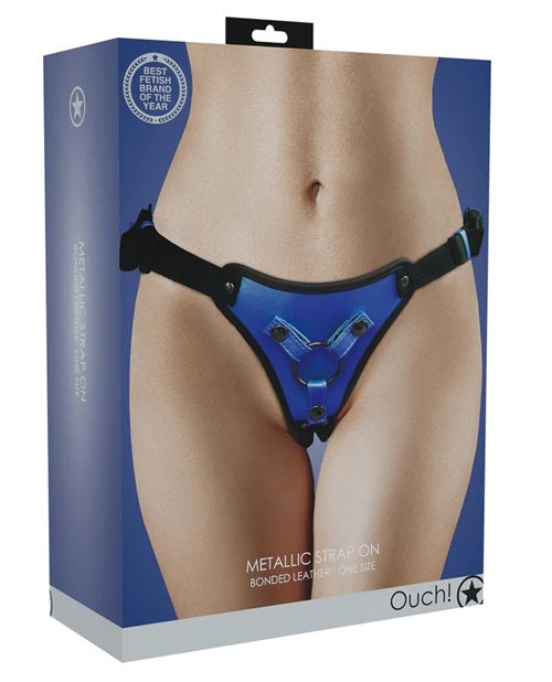 Metallic Strap On - Metallic Blue