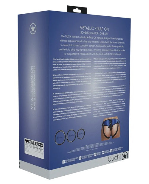Metallic Strap On - Metallic Blue