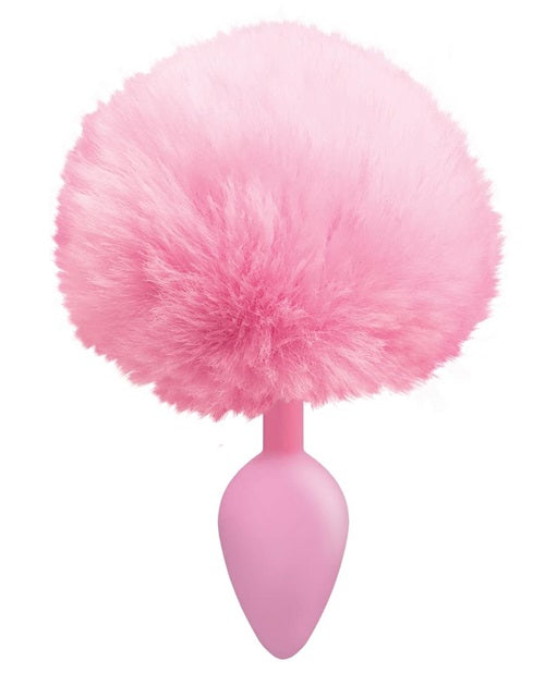 The 9's - Cottontails Silicone Bunny Tail Butt Plug - Pink