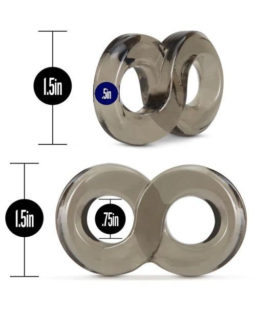 Stay Hard Cock Ring and Ball Strap - Black