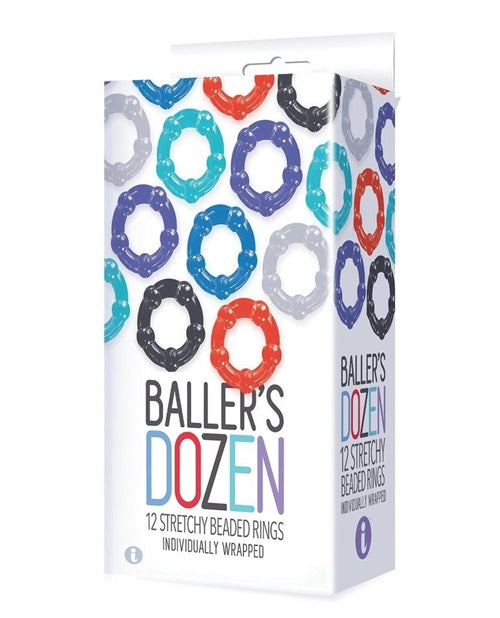 The 9's - Baller's Dozen Beaded Cockrings (12 per Pack)