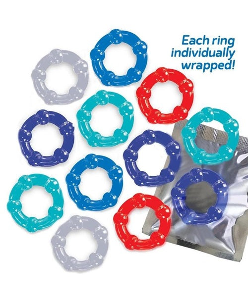 The 9's - Baller's Dozen Beaded Cockrings (12 per Pack)