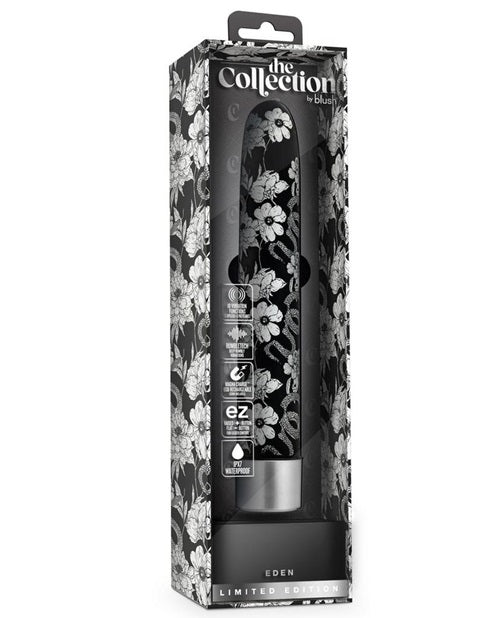 The Collection - Eden - 7 Inch Rechargeable Vibe - Black