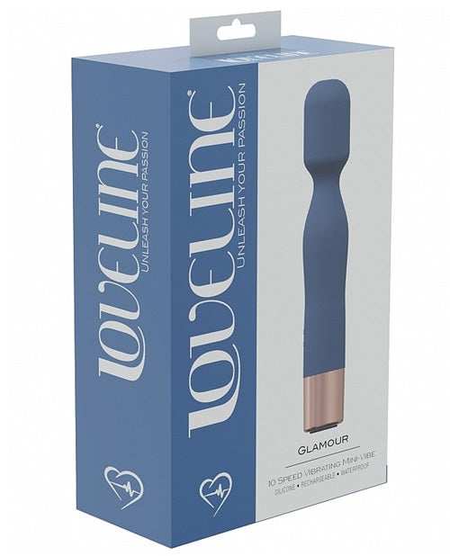 Glamour - 10 Speed Mini-Wand - Blue/Grey