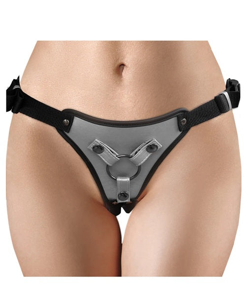 Metallic Strap On - Gun Metal
