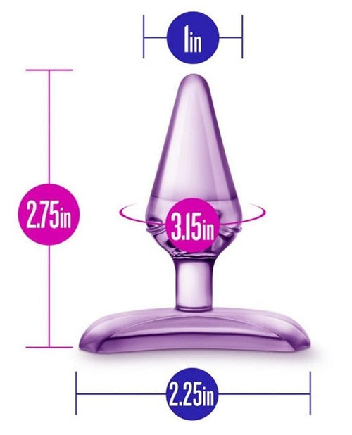 Play with Me Jolly Plug Butt Plug - Purple
