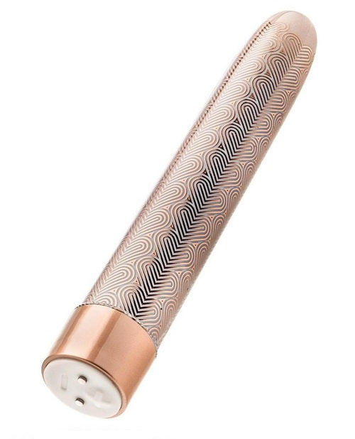 The Collection - Lattice - 7 Inch Rechargeable Vibe - Rose Gold