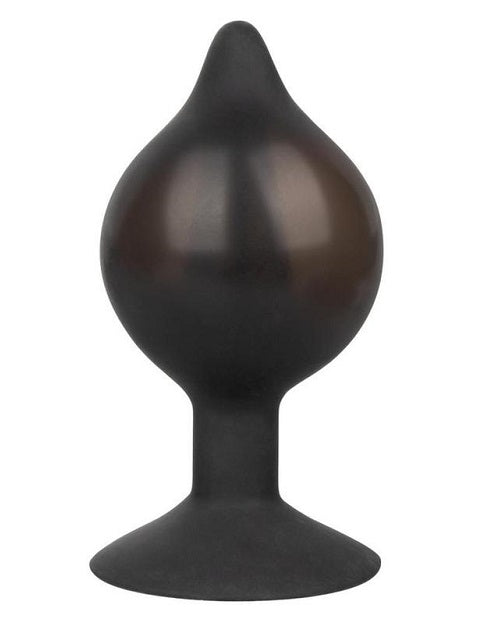 Medium Silicone Inflatable Plug - Black