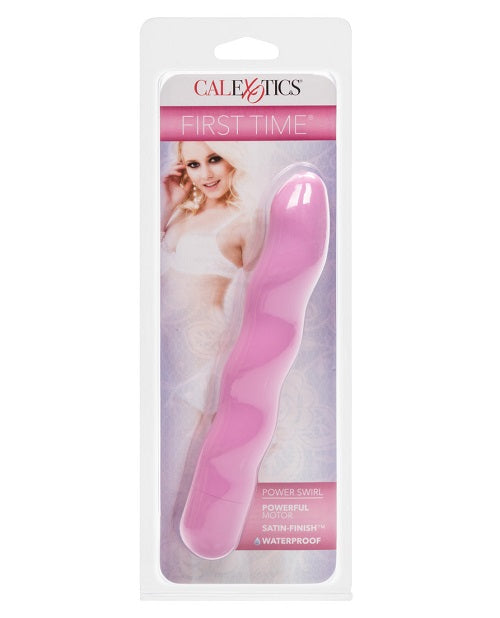 First Time Power Swirl Vibrator - Pink