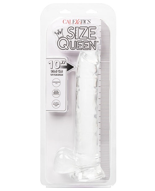 Size Queen Dildo 10in - Clear