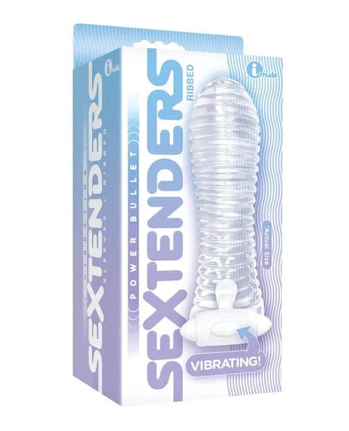 The 9's - Vibrating Sextenders, Ribbed - Clear