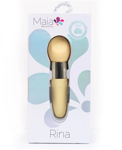 RINA Yellow Rechargeable Dual Motor Silicone 15 - Function Vibrator