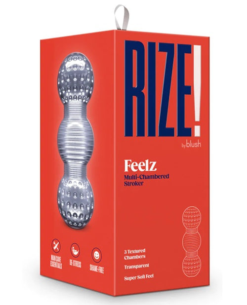 Rize Feelz Dual End Masturbator - Clear
