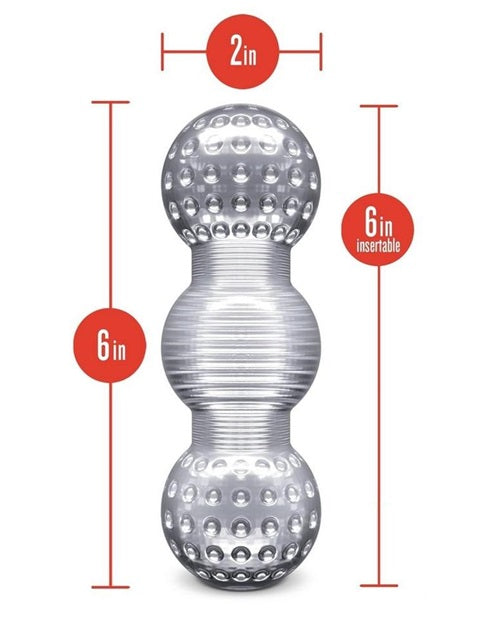 Rize Feelz Dual End Masturbator - Clear