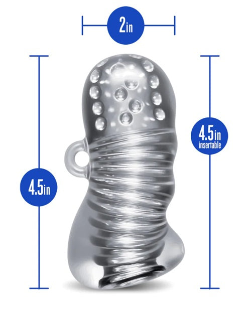 Rize Squeezy Dual End Masturbator - Clear