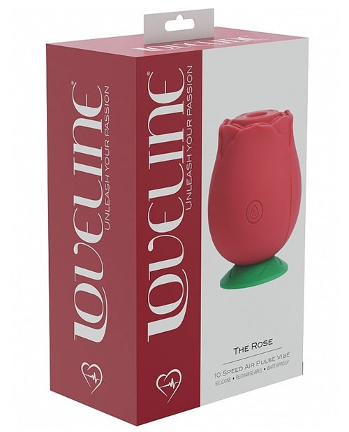 The Rose - 10 Speed Air Pulse Vibe - Red