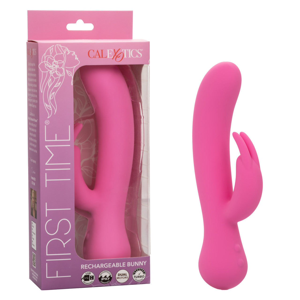 FIRST TIME RECHARGEABLE BUNNY VIBRATOR - PINK