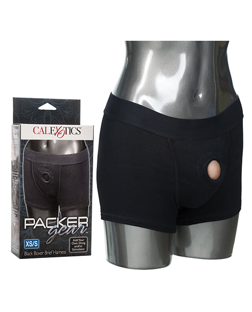 Packer Gear Boxer Brief Harness - XS/S - Black