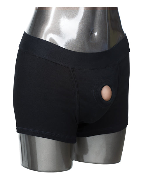 Packer Gear Boxer Brief Harness -XL/2XL - Black