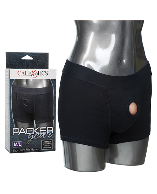 Packer Gear Boxer Brief Harness - M/L - Black