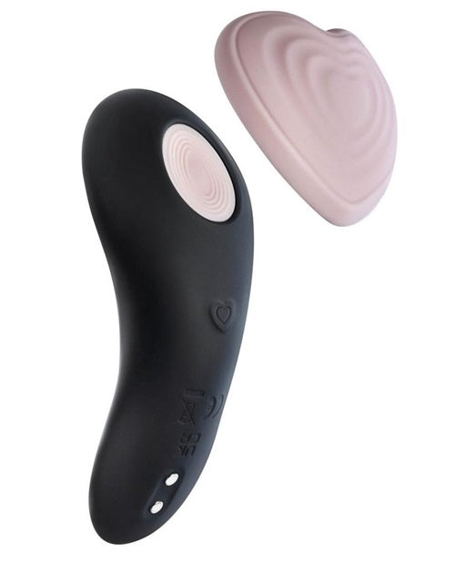 Temptasia Heartbeat Rechargeable Silicone Panty Vibe with Remote - Pink