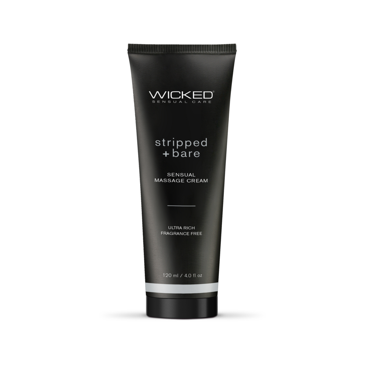 Wicked Stripped + Bare Unscented Sensual Massage Cream 4 oz.