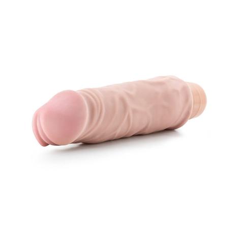 Blush X5 Plus Hard On Vibrating 9" Dildo - Beige