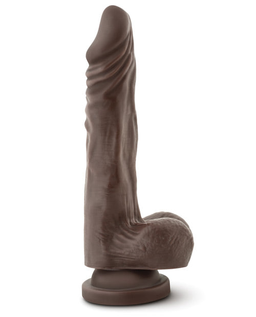 Blush Dr. Skin Stud Muffin 8.5" Dong w/Suction Cup - Chocolate
