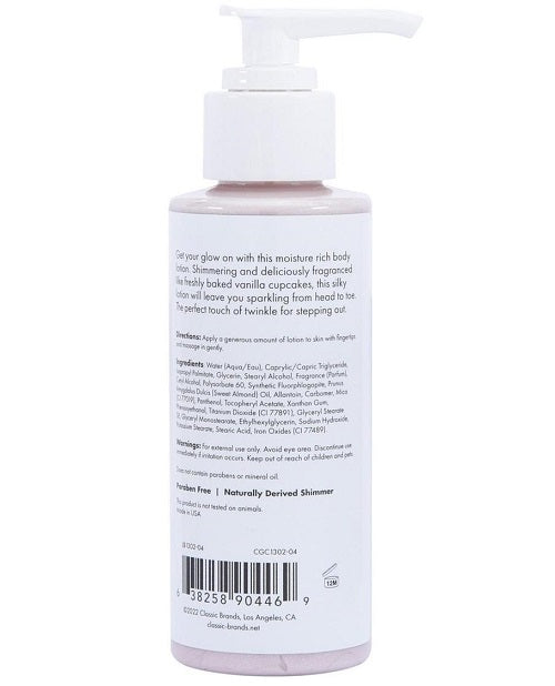 CG Glow Vanilla Cupcake - Fragranced Shimmer Lotion - Pink