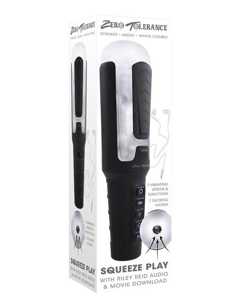 Zero Tolerance Squeeze Play Stroker with Riley Reid Audio