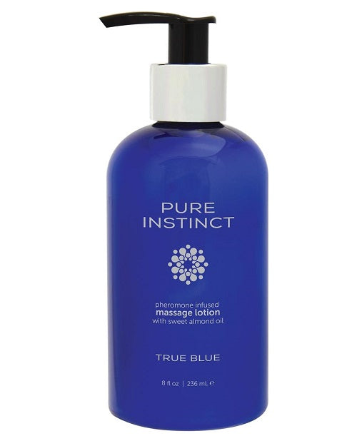 Pure Instinct Pheromone Massage Lotion True Blue 8oz