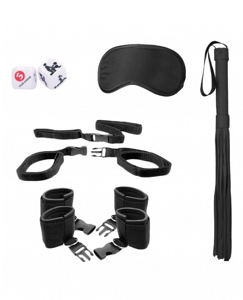 BLACK & WHITE BED POSTING BINDINGS RESTRAINT KIT