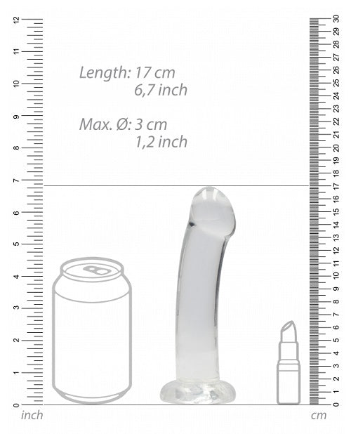 Realrock Crystal Clear W/ Suction Cup 7 in.