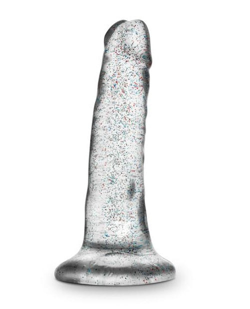 Naturally Yours - 5.5 inch Glitter Dong - Sparkling Clear