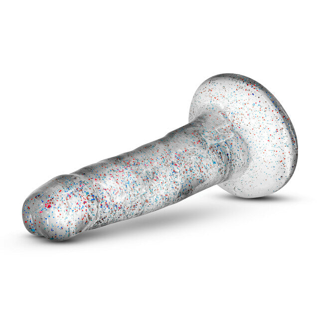Naturally Yours - 5.5 inch Glitter Dong - Sparkling Clear