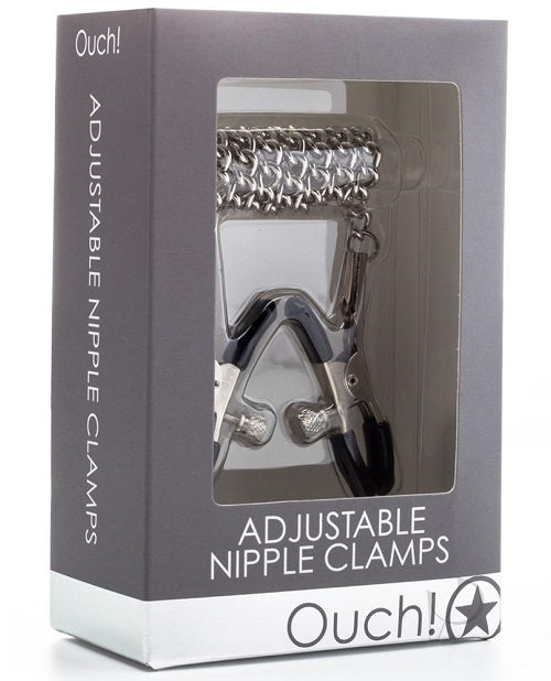 Ouch! Adjustable Nipple Clamps - Silver
