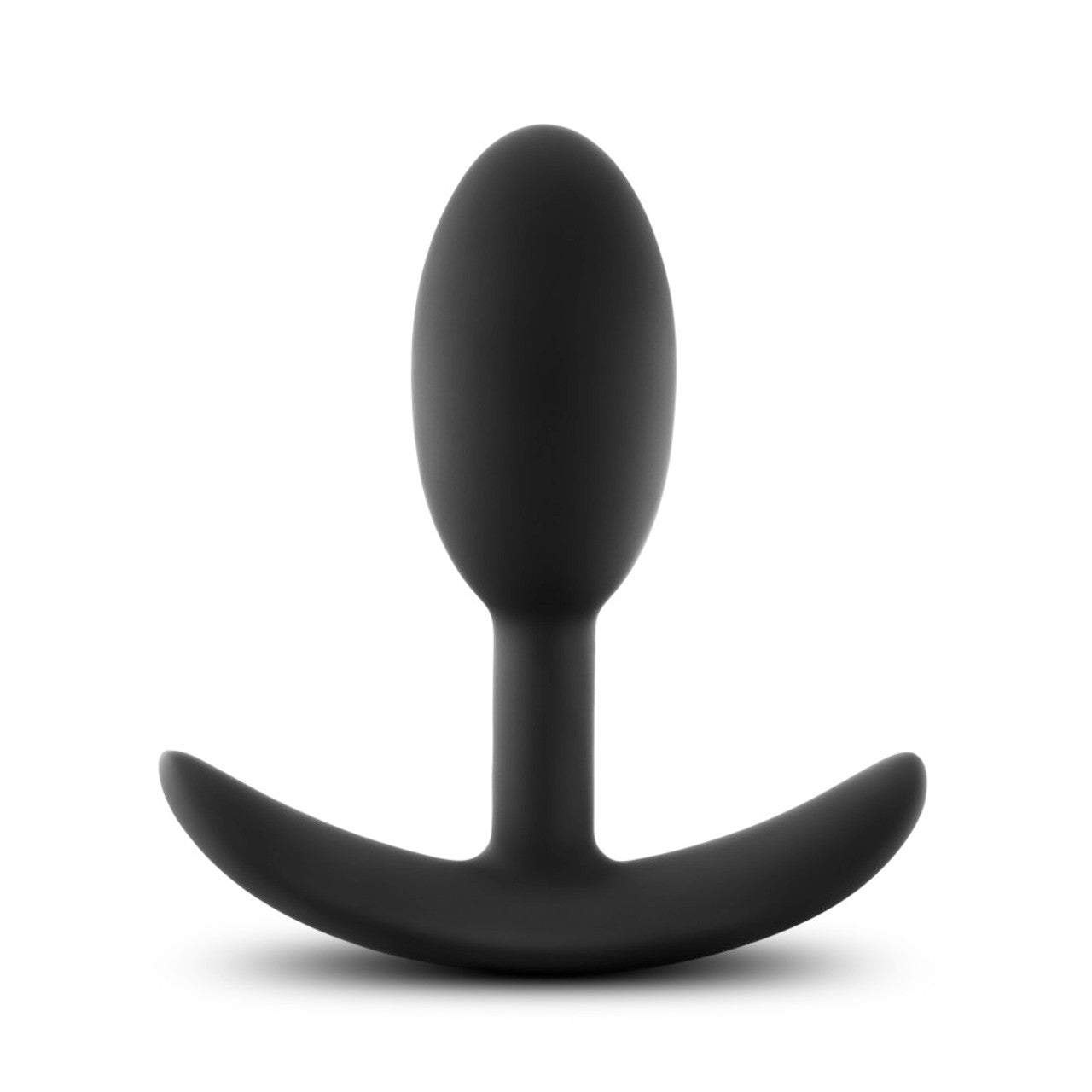 Anal Adventures Platinum - Silicone Vibra Slim Plug - Small - Black
