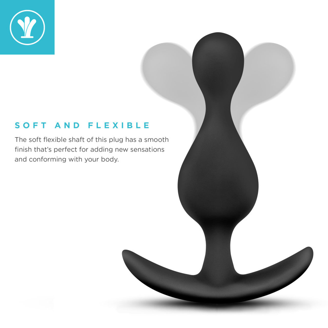 Anal Adventures Platinum - Wave Plug - Black