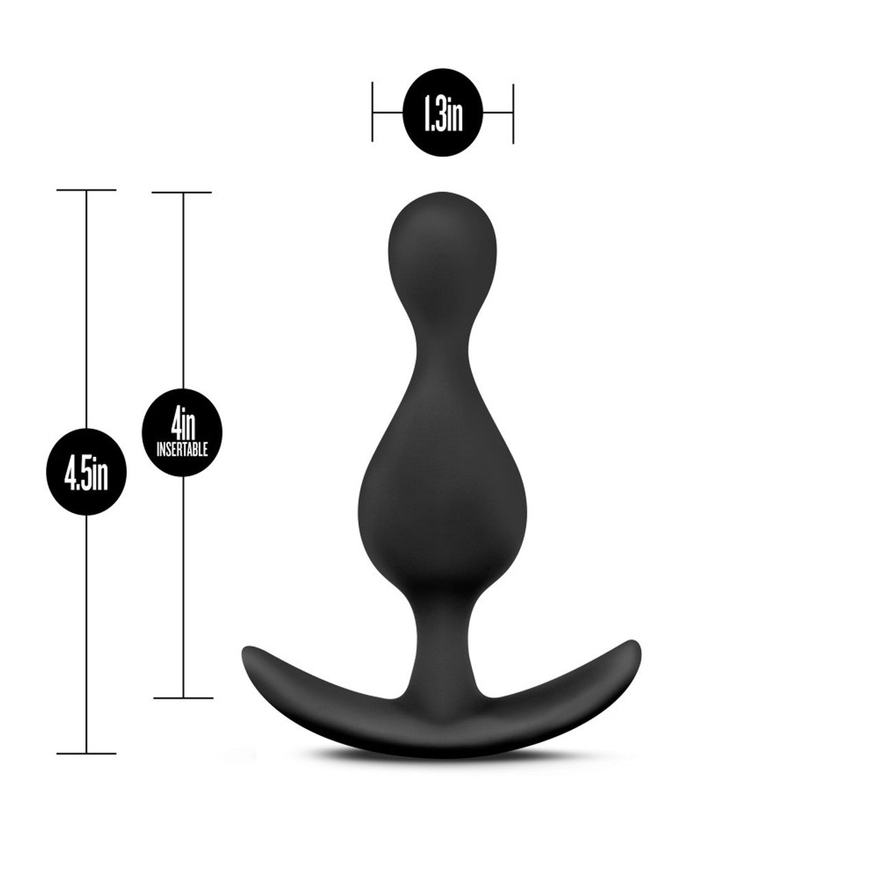 Anal Adventures Platinum - Wave Plug - Black