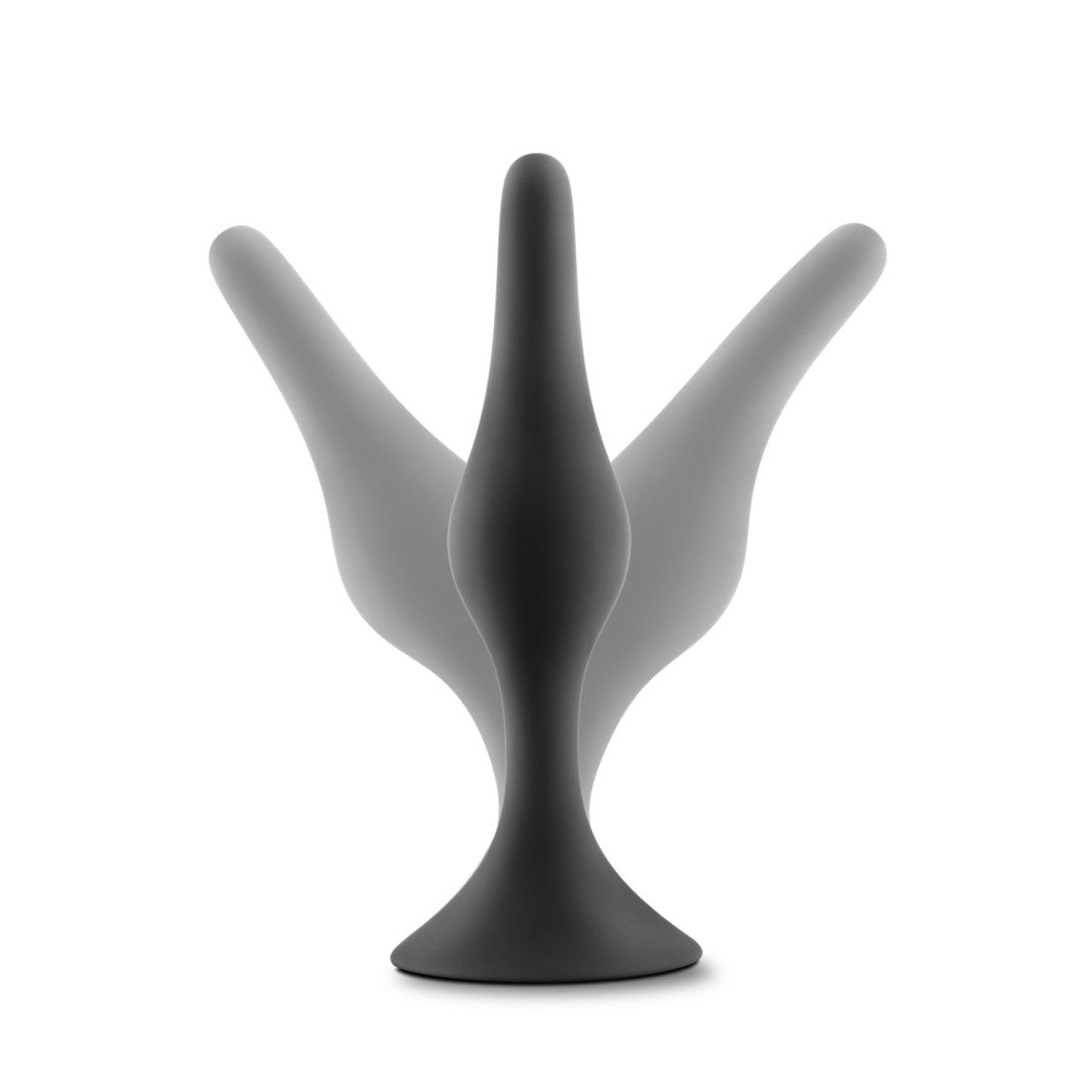 Anal Adventures Platinum - Silicone Beginner Plug - Small - Black