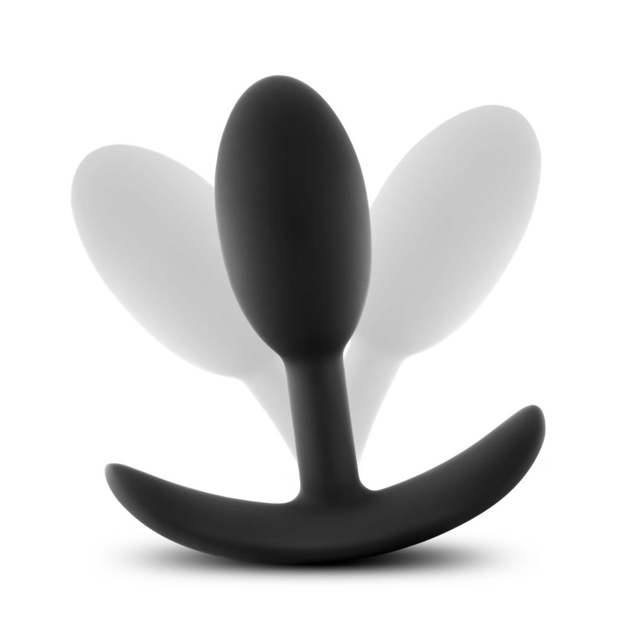 Anal Adventures Platinum - Silicone Vibra Slim Plug - Small - Black