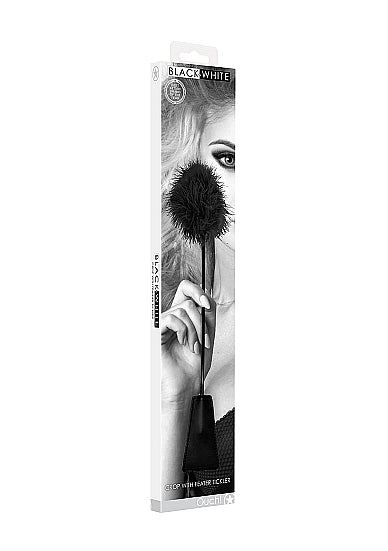 Black & White Crop with Feather Tickler