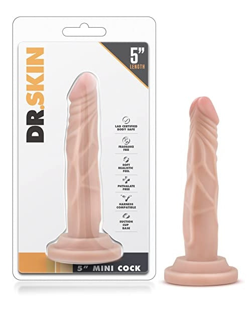 Dr. Skin - 5 Inch Mini Cock - Beige