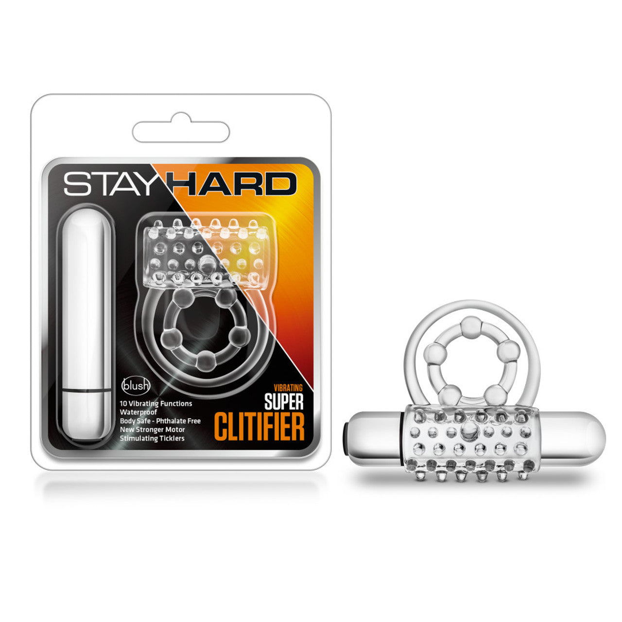 Stay Hard - Vibrating Super Clitifier - Clear