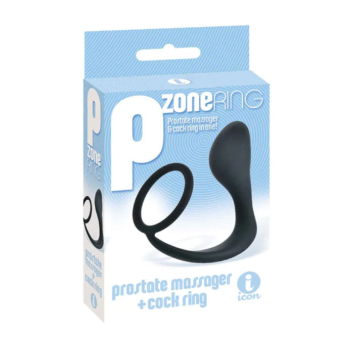 The 9's - P Zone Silicone Prostate Massager and Cock Ring