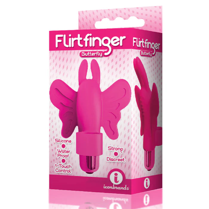 The 9's - Flirt finger Silicone Butterfly - Pink