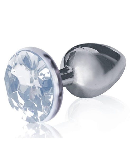 The 9's - The Silver Starter Bejeweled Stainless Steel Plug - Diamond